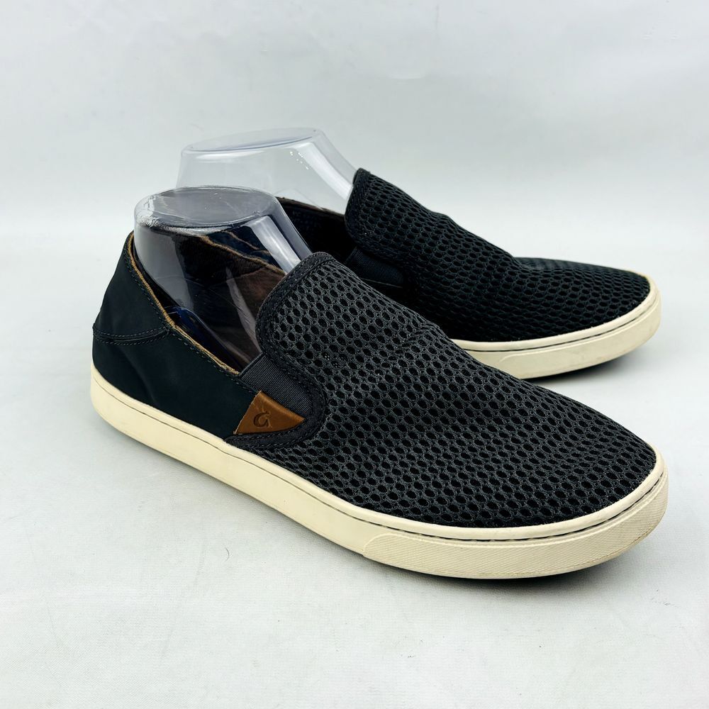 OluKai Pehuea Slip On‎ Sneakers Womens 10 Pavement Gray Mesh Lightweight Shoes
